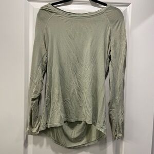 lululemon athletica Light Green Long Sleeve Top